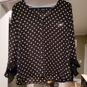 Polka dot dress shirt